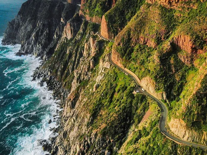Chapman's Peak Drive above the Atlantic