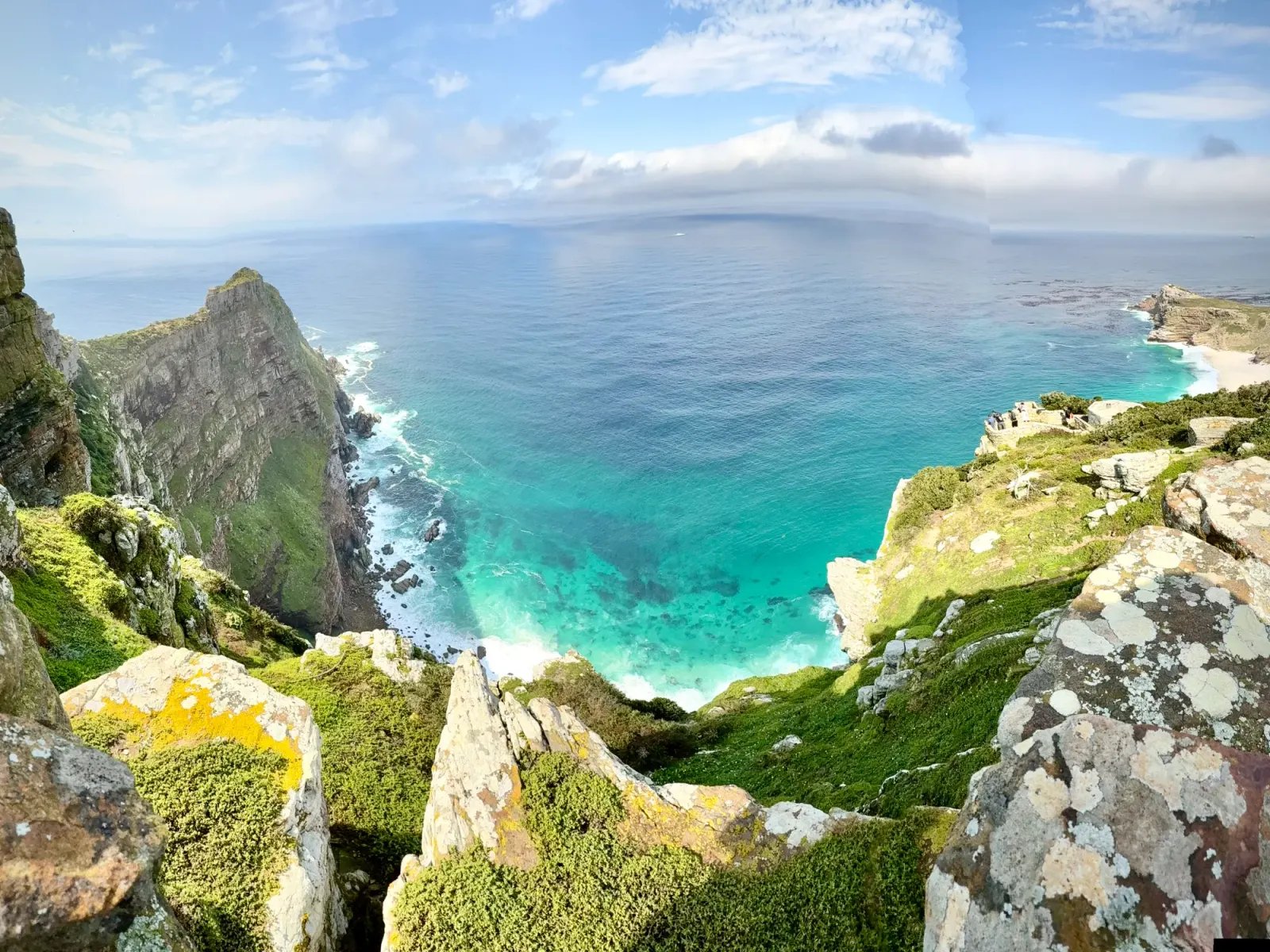 The Cape Peninsula coastline at Cape Point