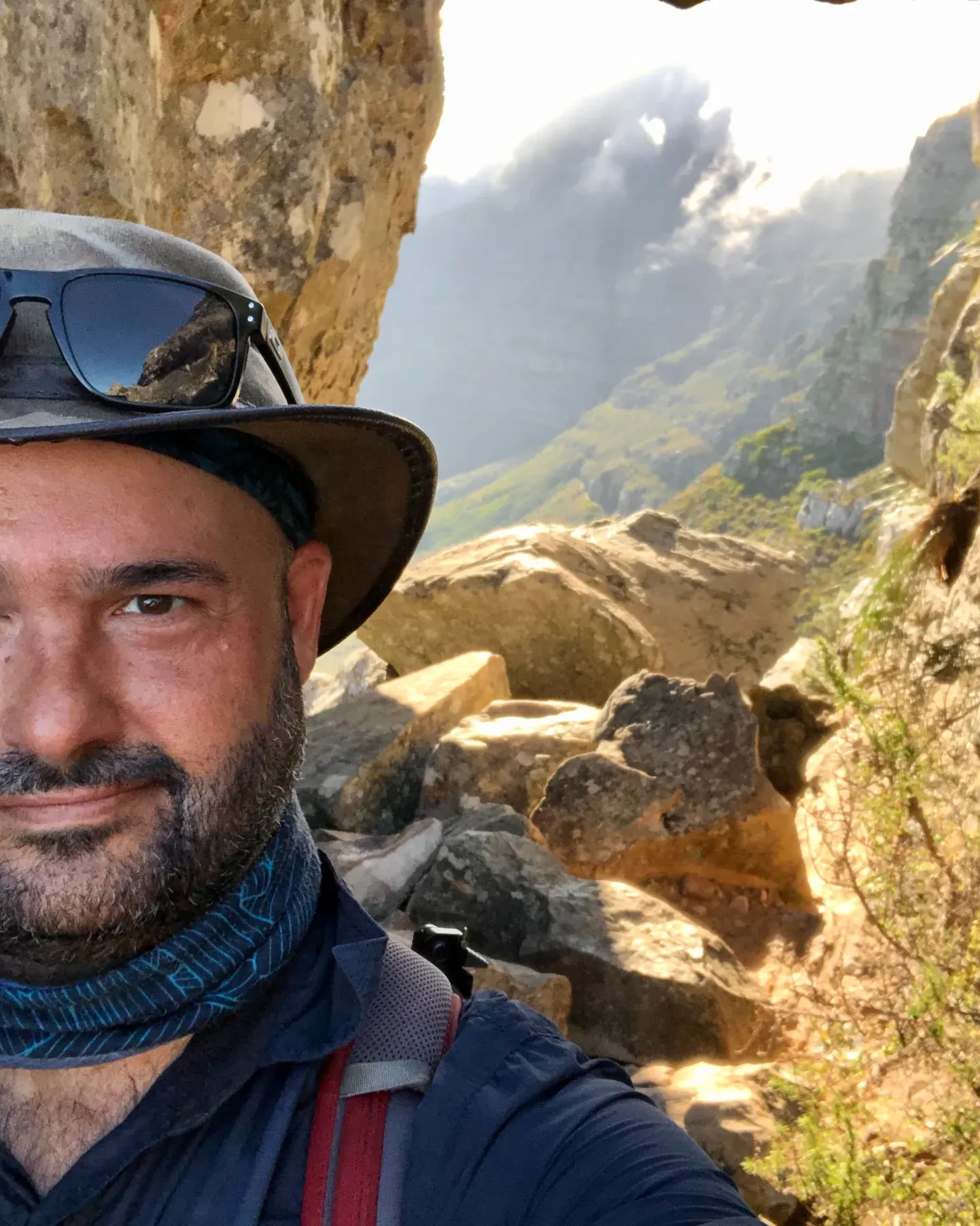 Geoff Tennant on Table Mountain