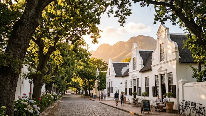 A street in Stellenbosch's old town